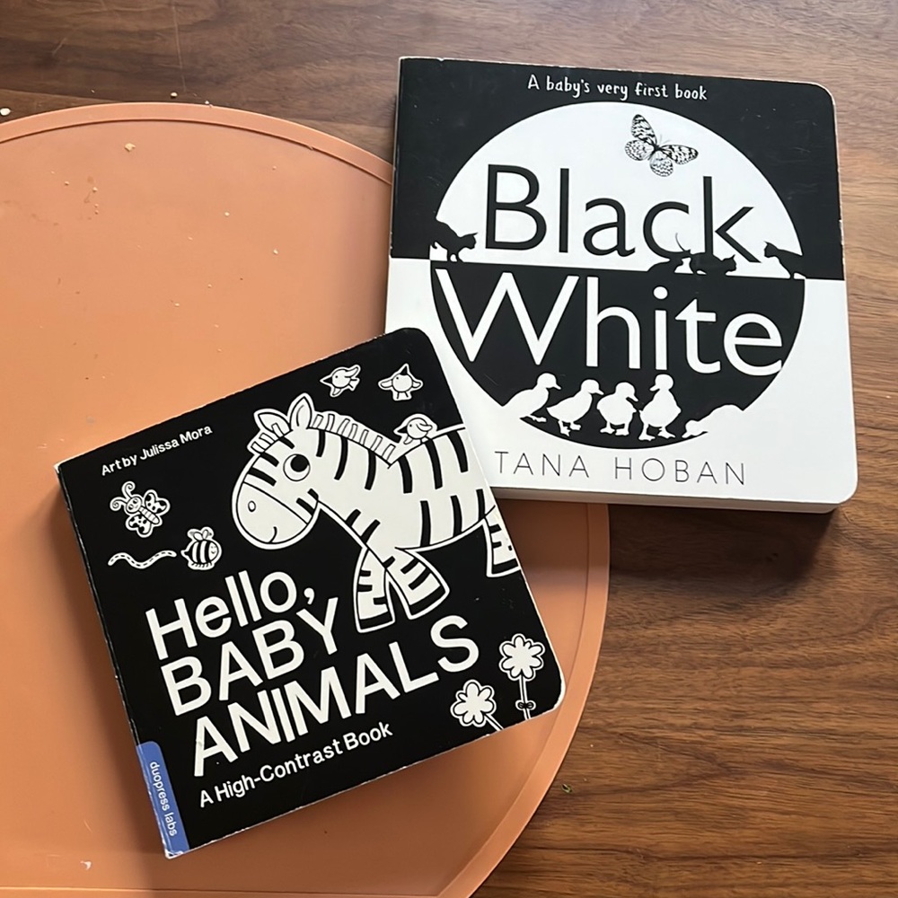 🤍 Baby Contrast Board Books • set of 2